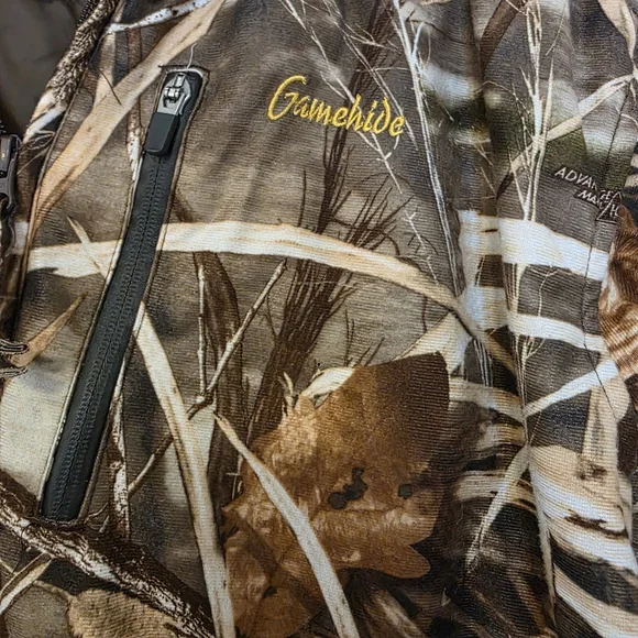 Gamehide Hush Hide Fleece Camouflage Quarter Zip Jacket Size XL - Picture 1 of 9